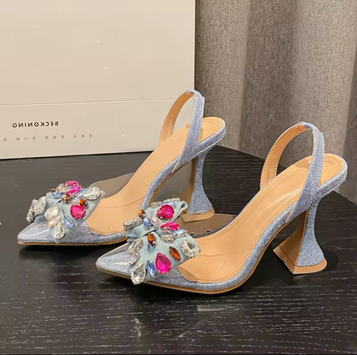 Denim Royale Heels