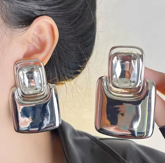 Diamond Structure Earrings