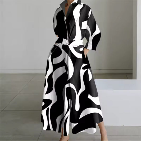 Canvas Chic Button Dress